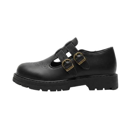 Kids' T-Bar Buckle Lug Sole Shoes