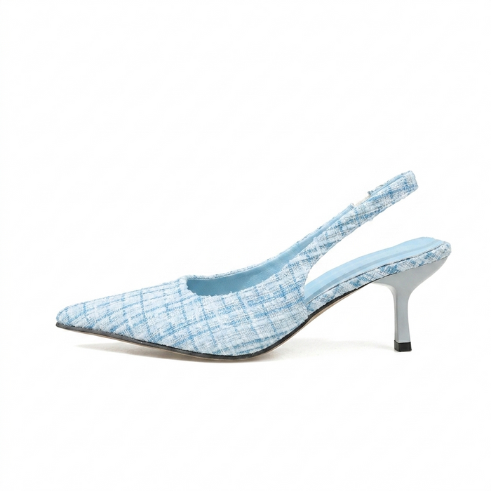 TWEED SLINGBACK HEELS