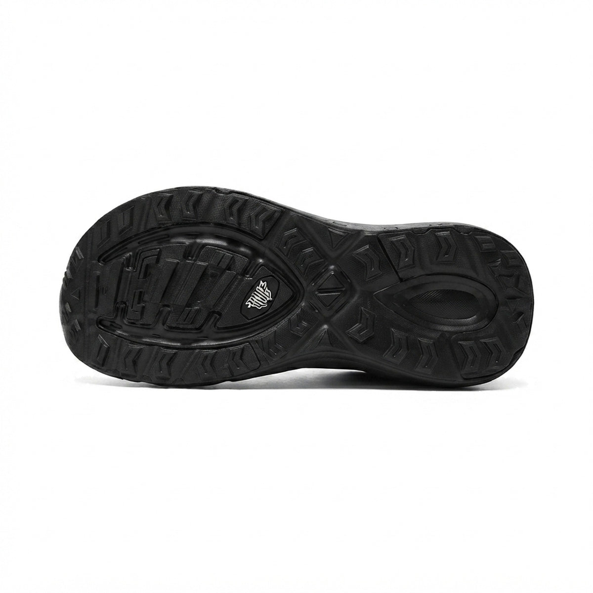 ALL-BLACK LEATHER WALKING SHOES