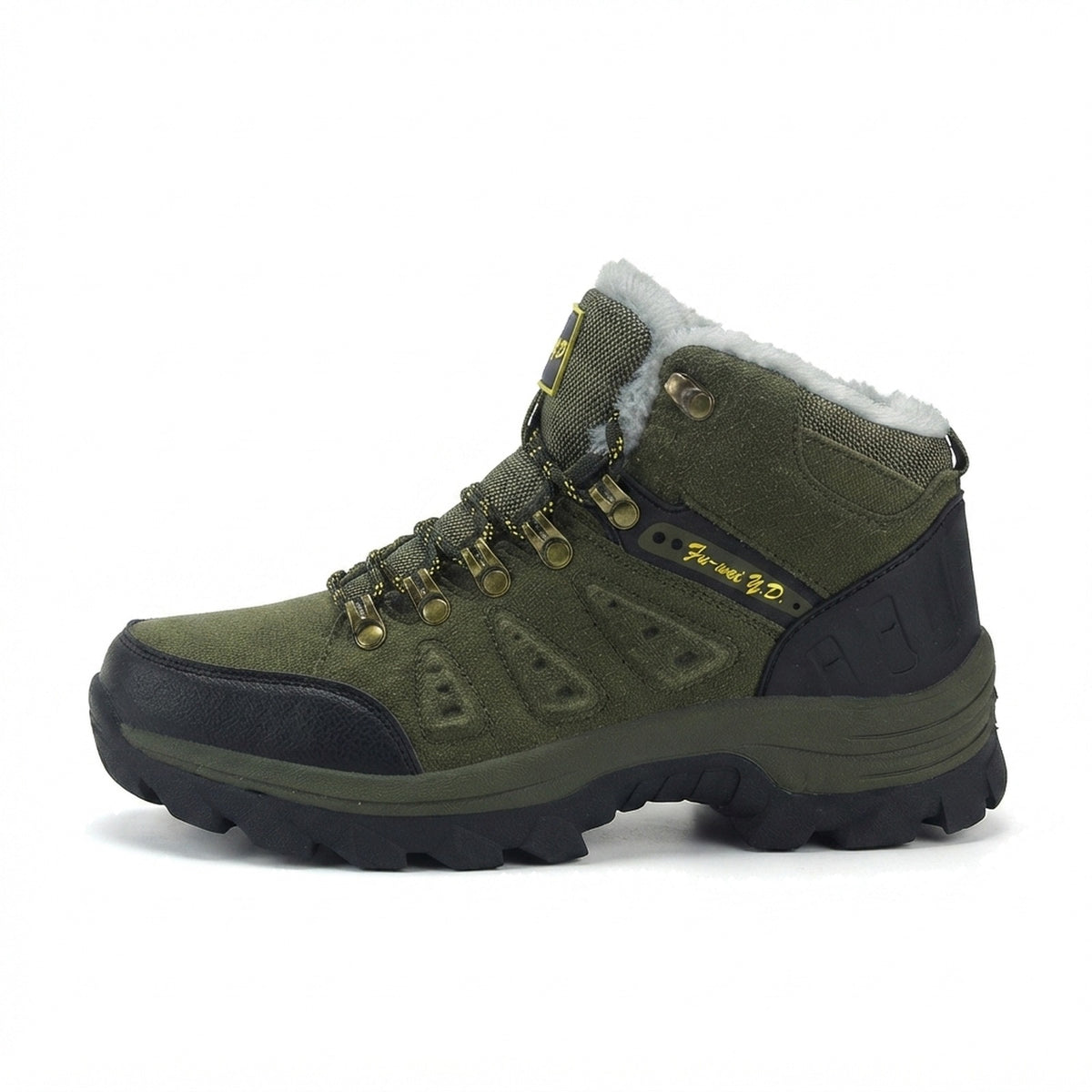 FLEECE LINED MID CUT HIKING BOOTS