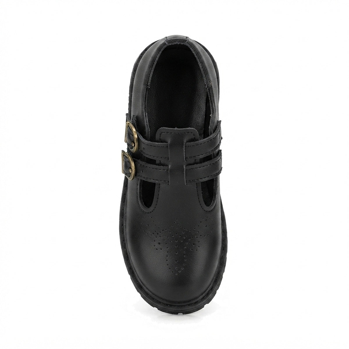 Kids' T-Bar Buckle Lug Sole Shoes