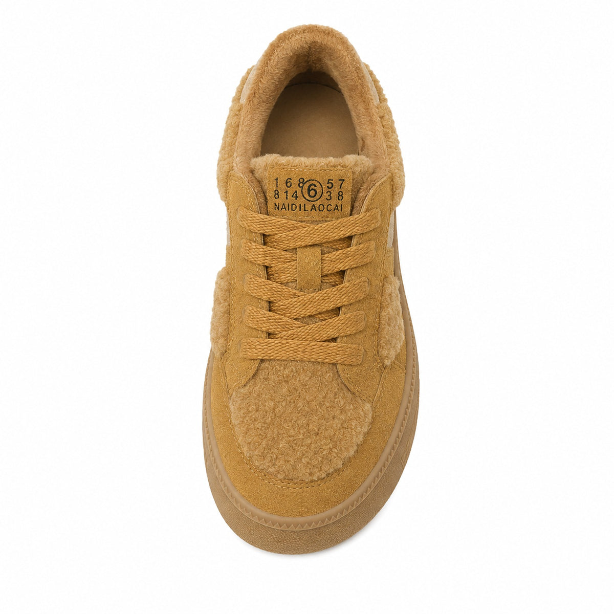 TEDDY FLEECE CHUNKY PLATFORM SNEAKERS