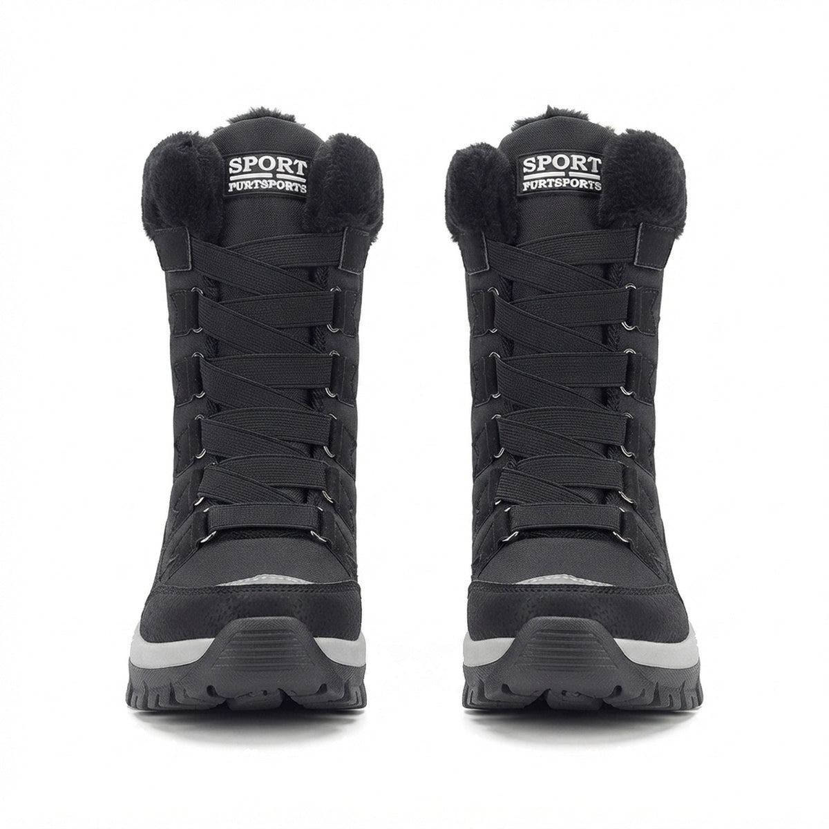 TALL FAUX FUR SNOW BOOTS