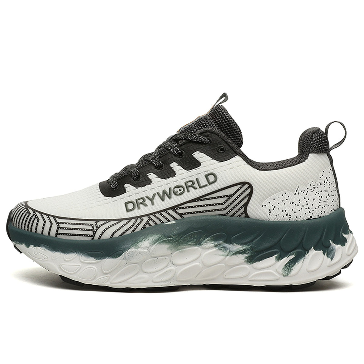 Unisex Wave Sole Cushioned Running Sneakers