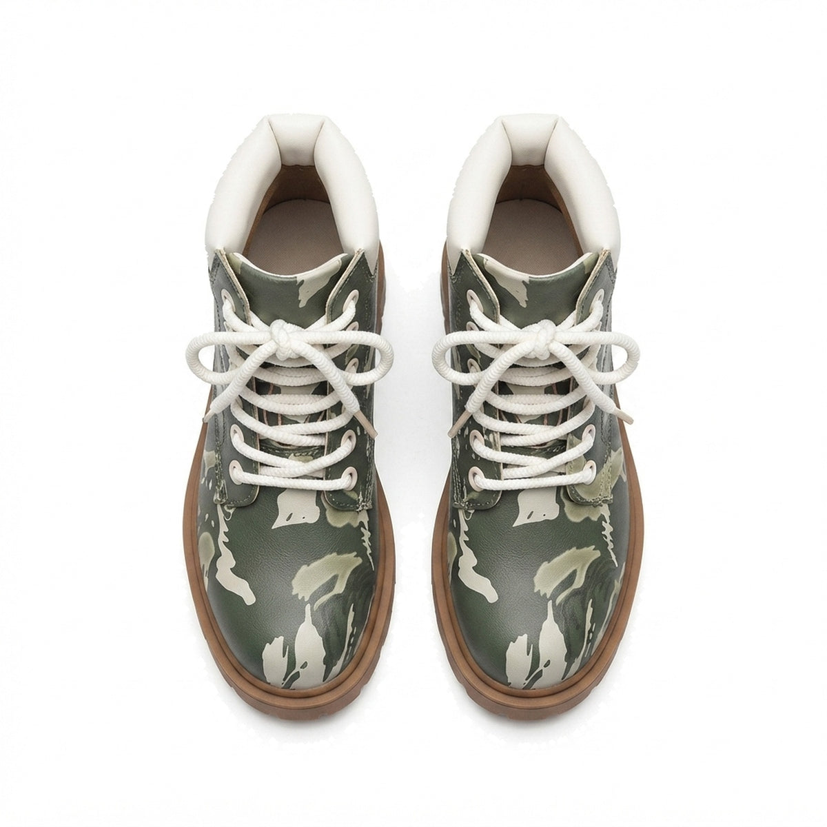 MEN'S CAMO PRINT LACE-UP BOOTS