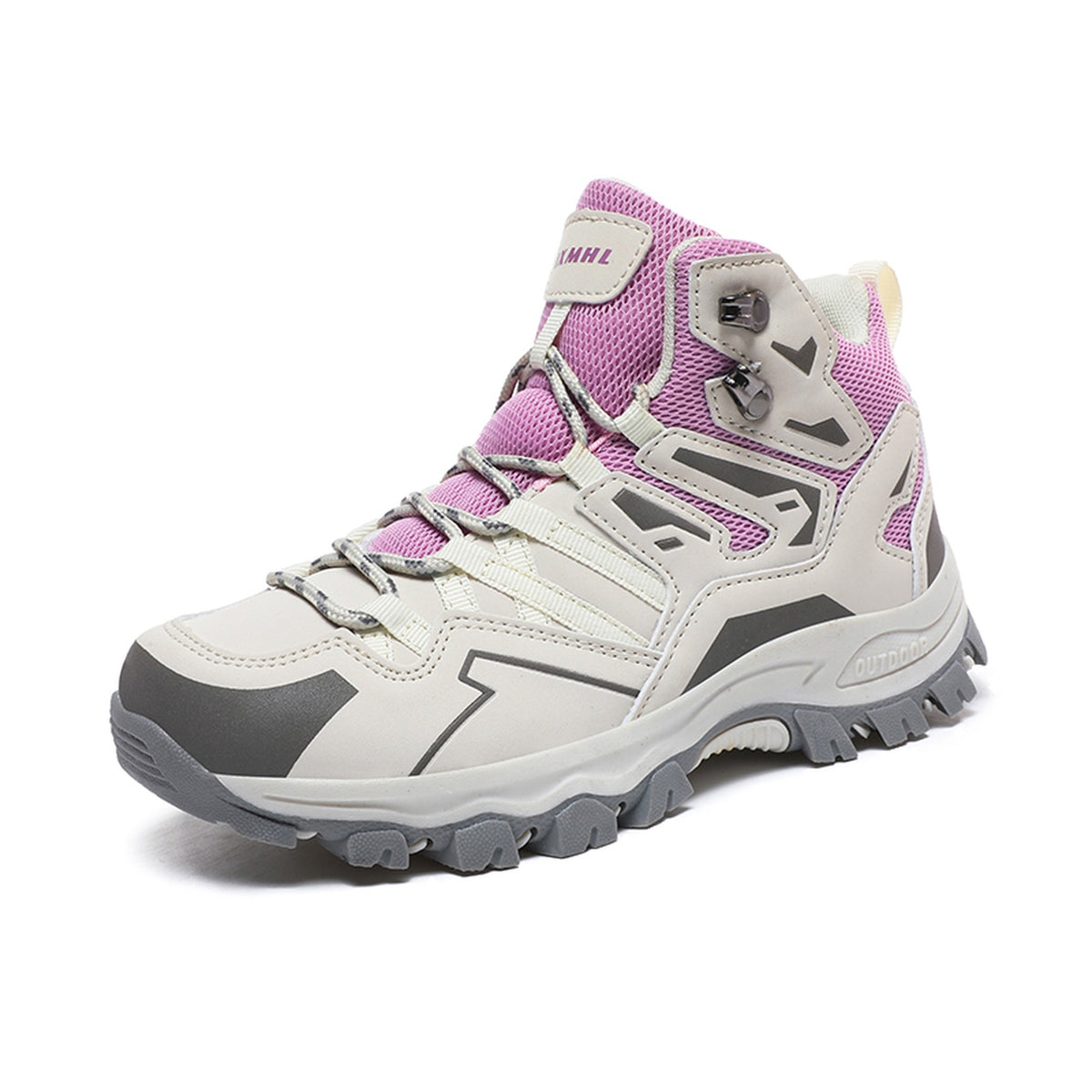 MID CUT LACE UP HIKING BOOTS