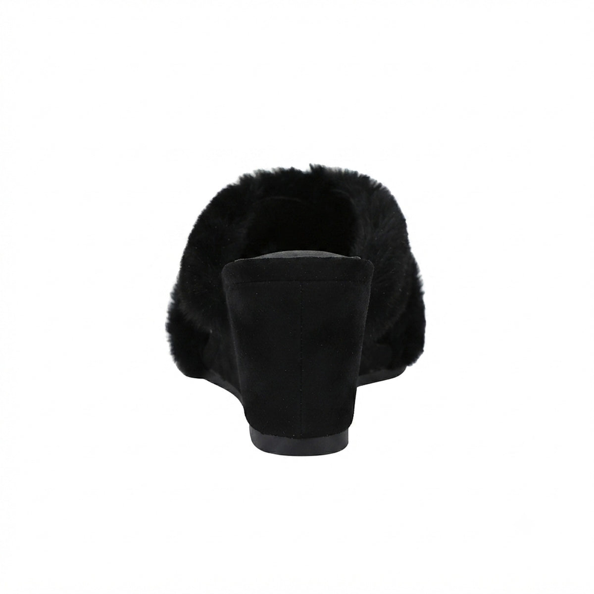 CROSSOVER FAUX FUR MULES