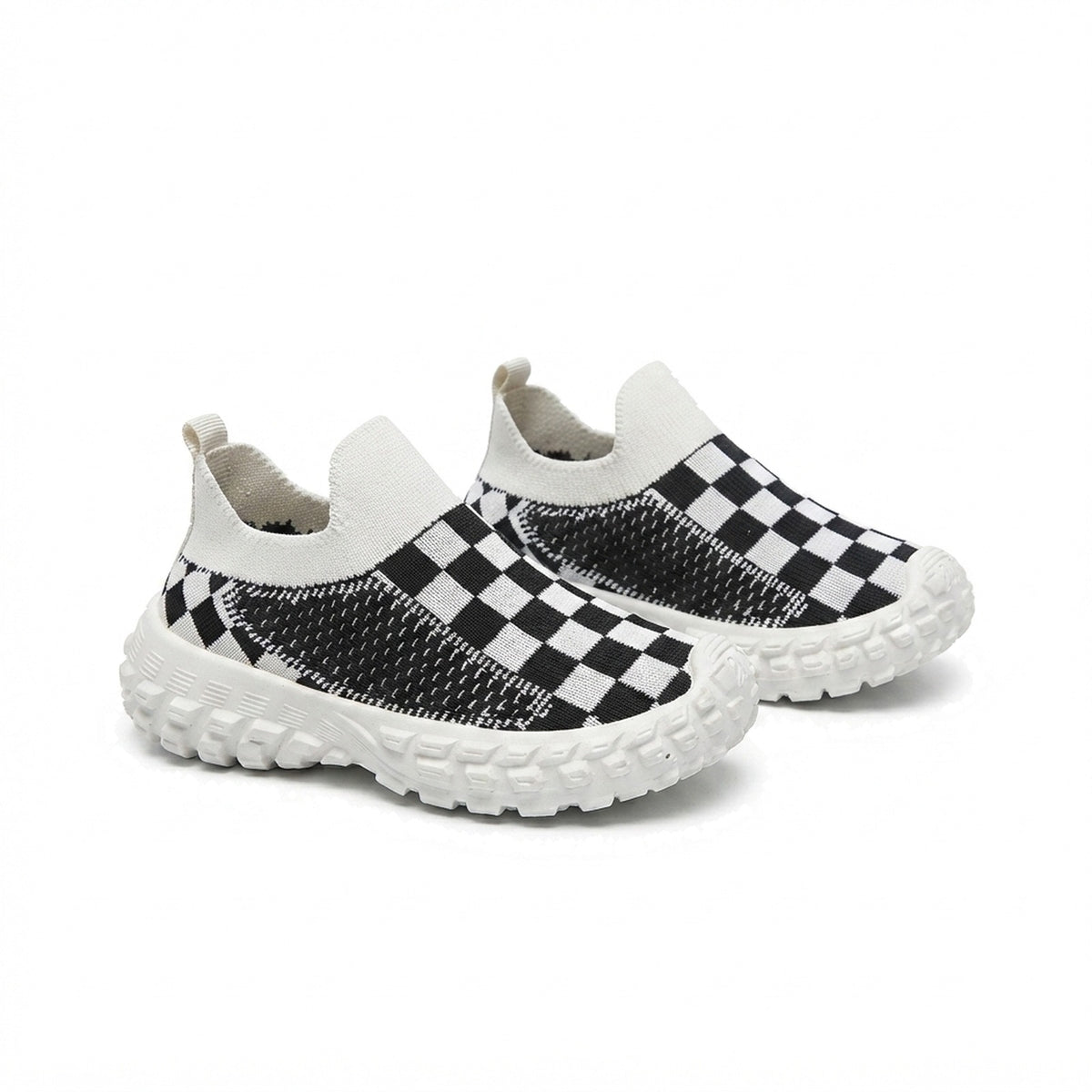 KIDS' CHECKERBOARD SLIP-ON SNEAKERS