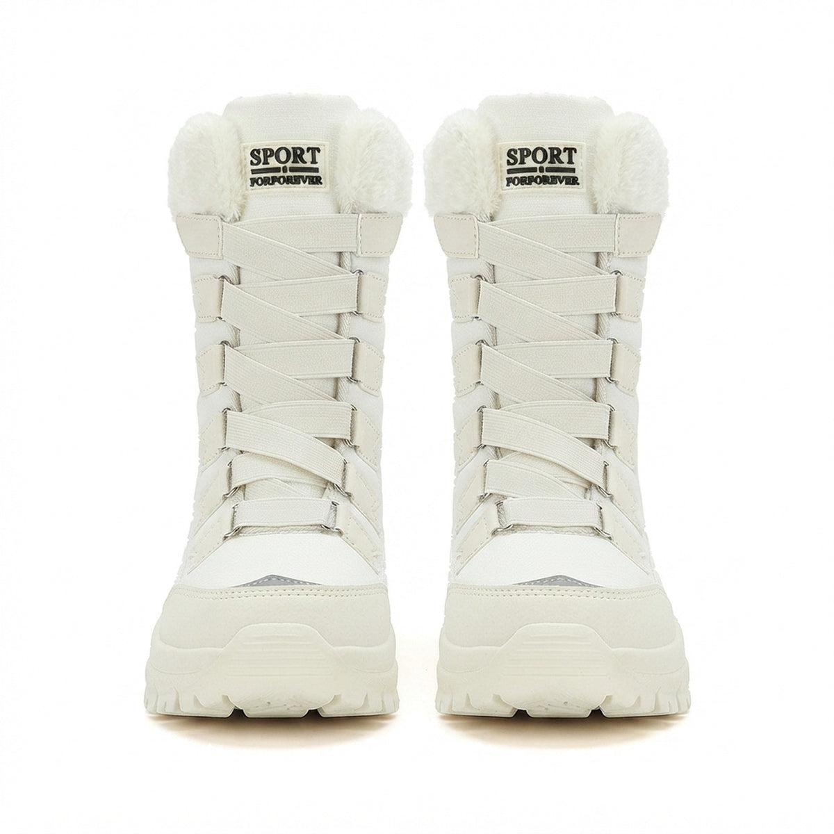 TALL FAUX FUR SNOW BOOTS