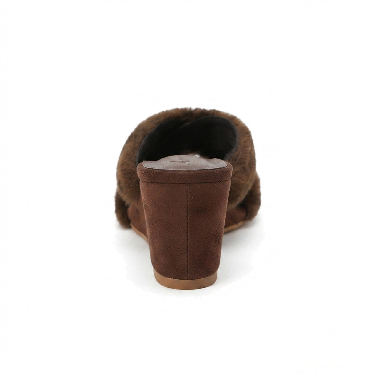 CROSSOVER FAUX FUR MULES