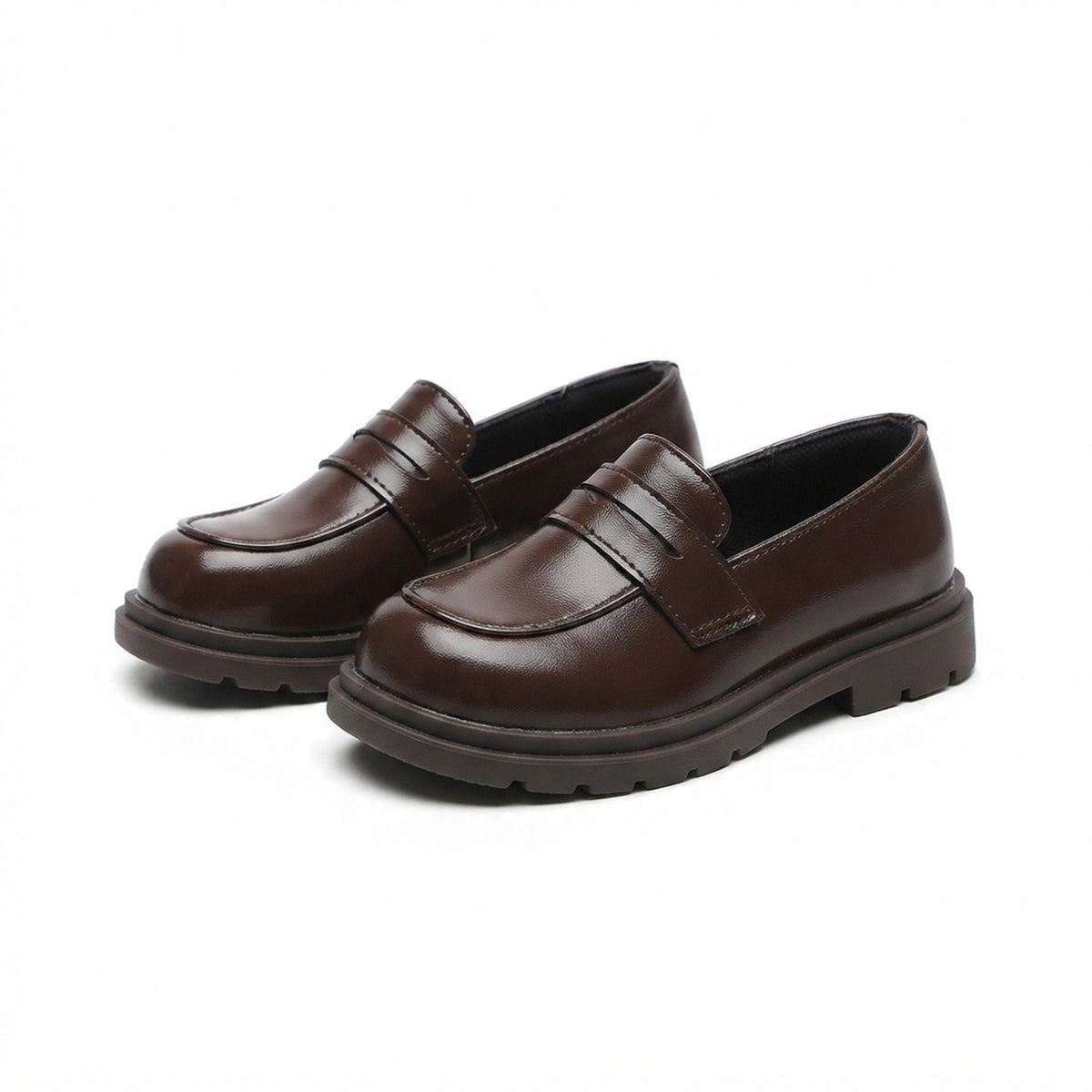 KIDS' LUG SOLE SCHOOL LOAFERS