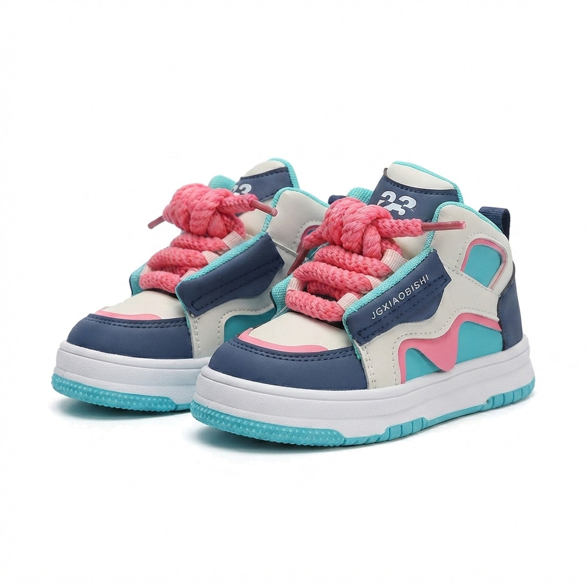 KIDS' ROPE LACE HIGH TOP SNEAKERS