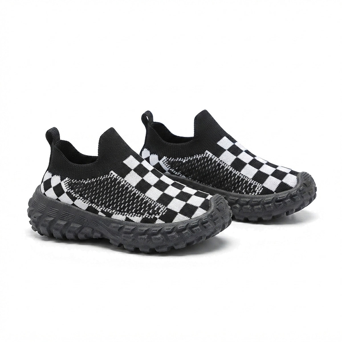 KIDS' CHECKERBOARD SLIP-ON SNEAKERS
