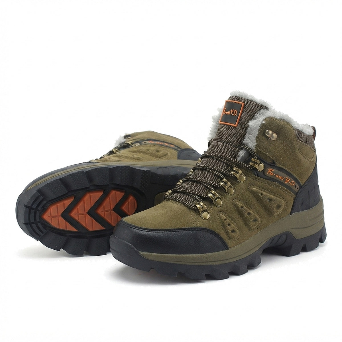 FLEECE LINED MID CUT HIKING BOOTS