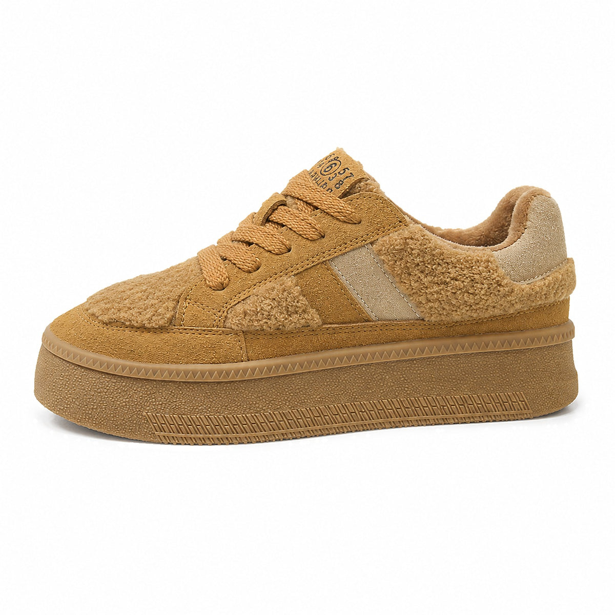 TEDDY FLEECE CHUNKY PLATFORM SNEAKERS