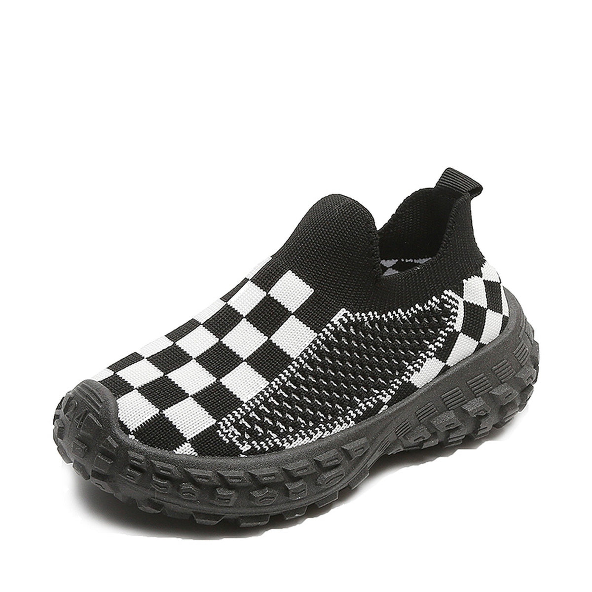 KIDS' CHECKERBOARD SLIP-ON SNEAKERS