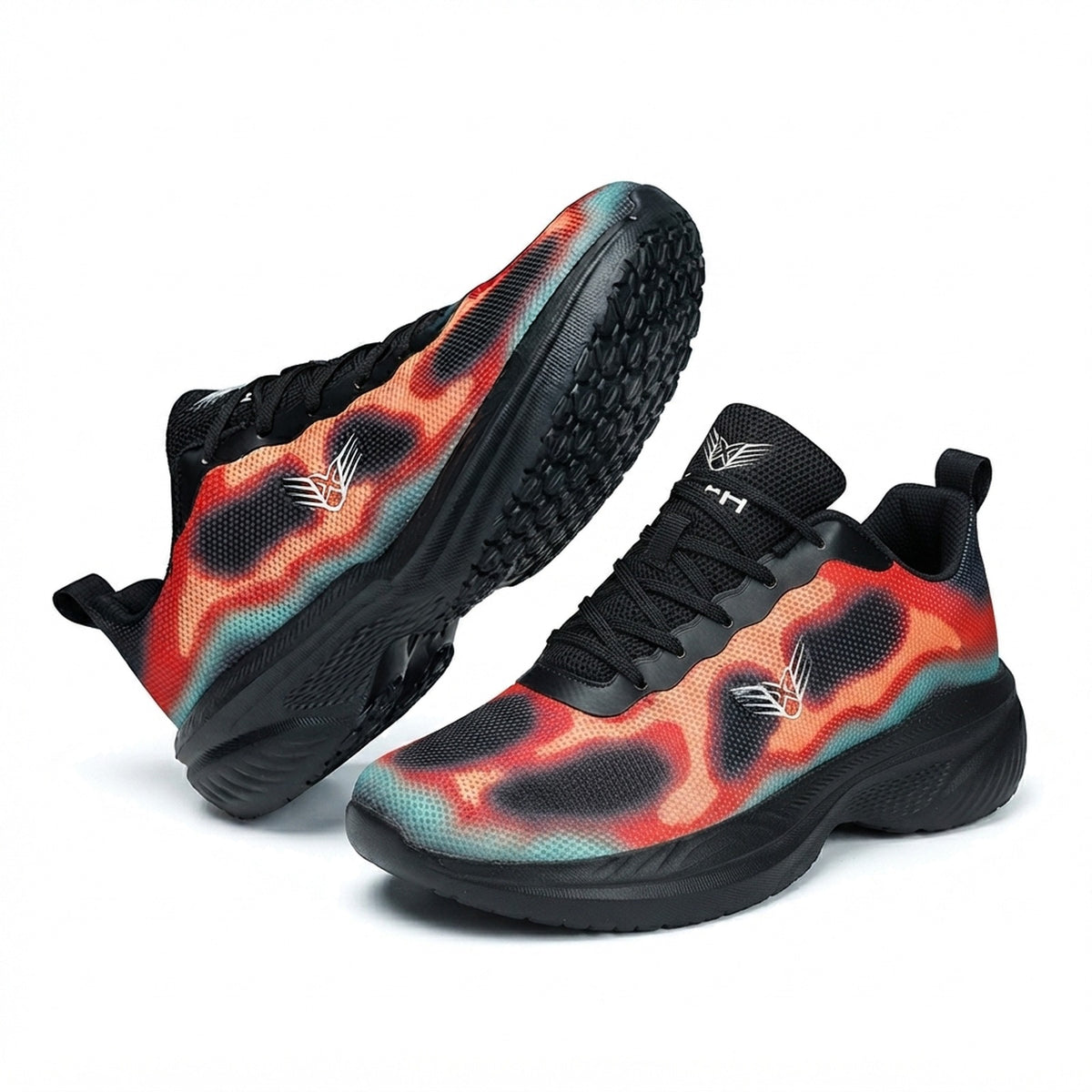 MEN'S ABSTRACT PRINT TRAIL SNEAKERS