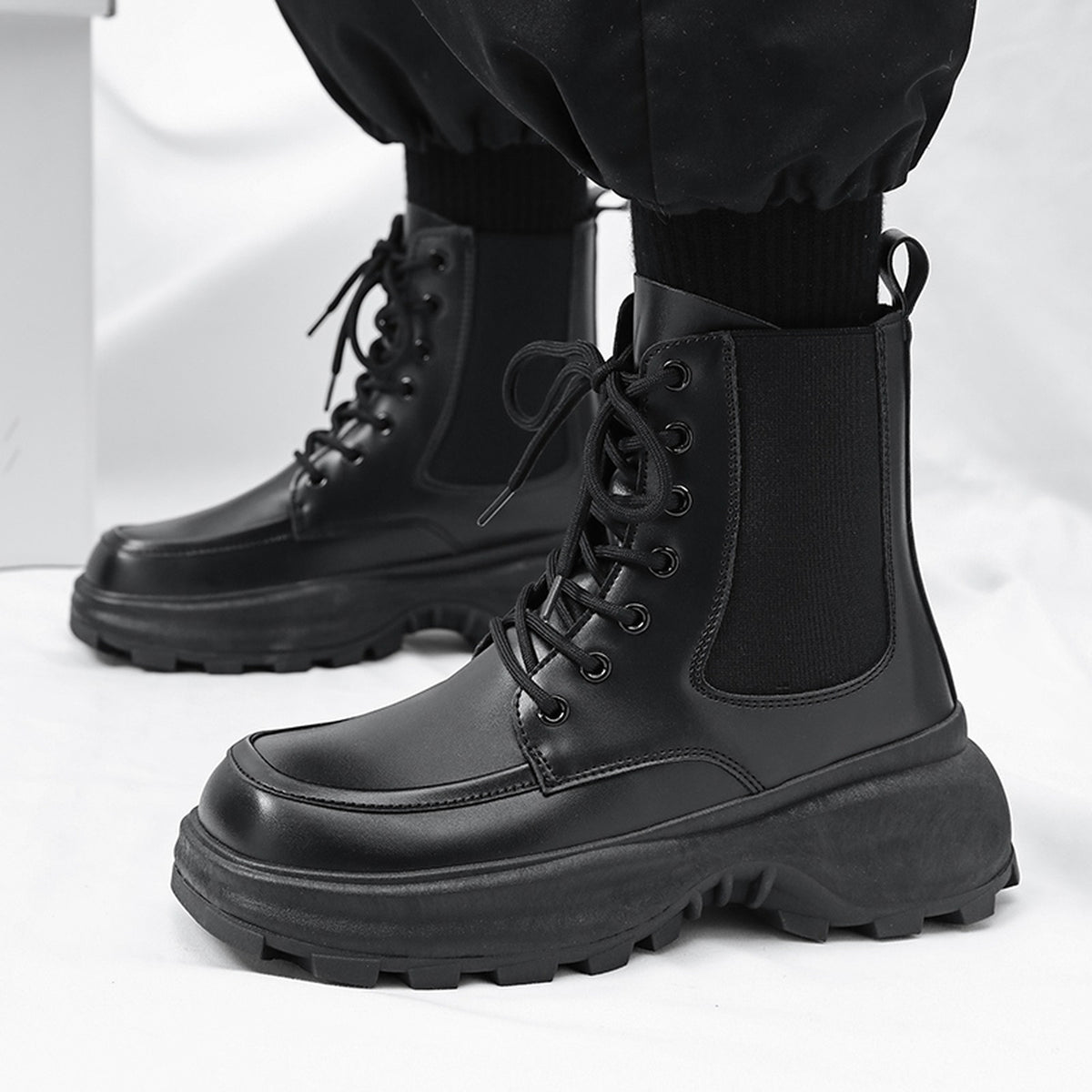 MEN'S CHUNKY LUG COMBAT BOOTS