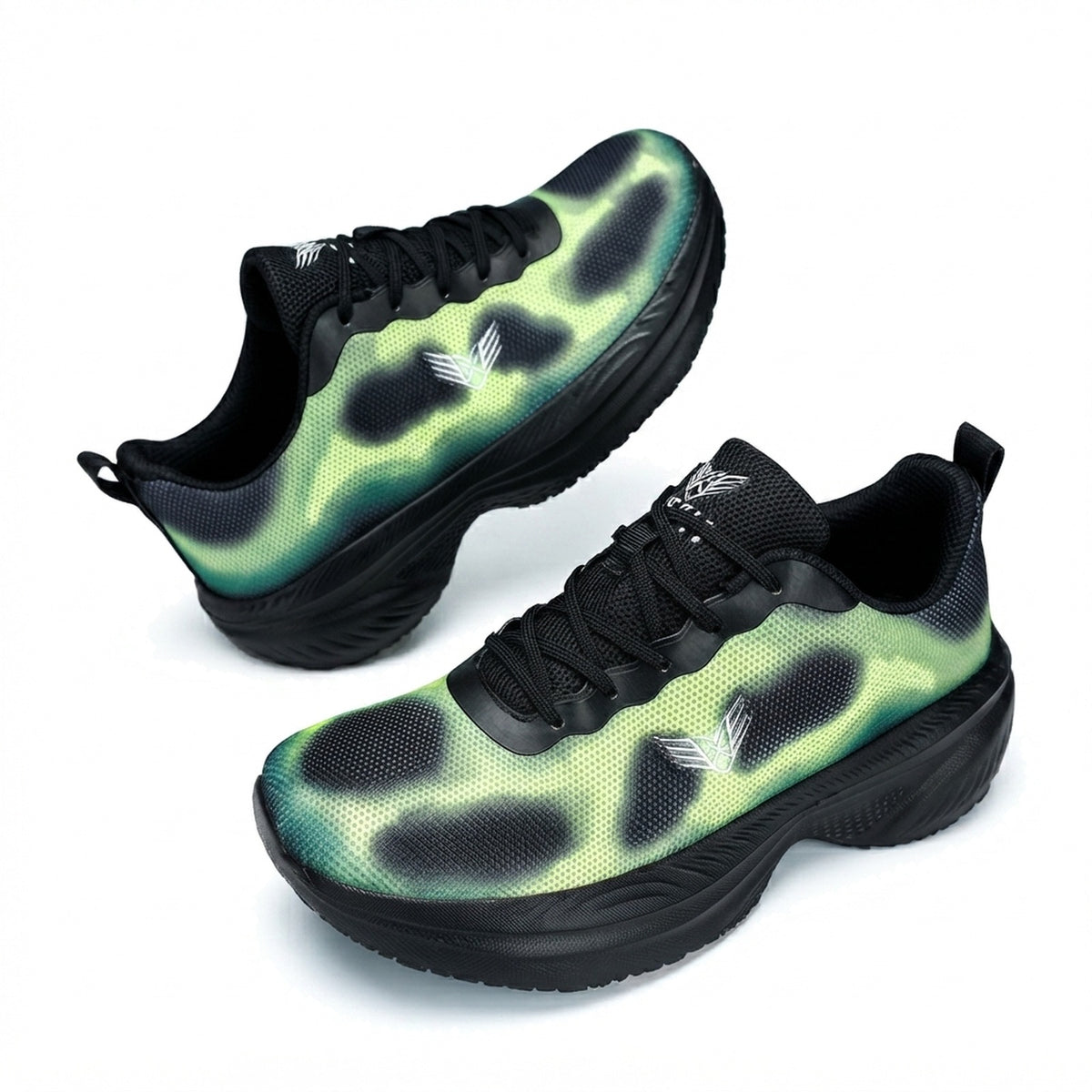 MEN'S ABSTRACT PRINT TRAIL SNEAKERS