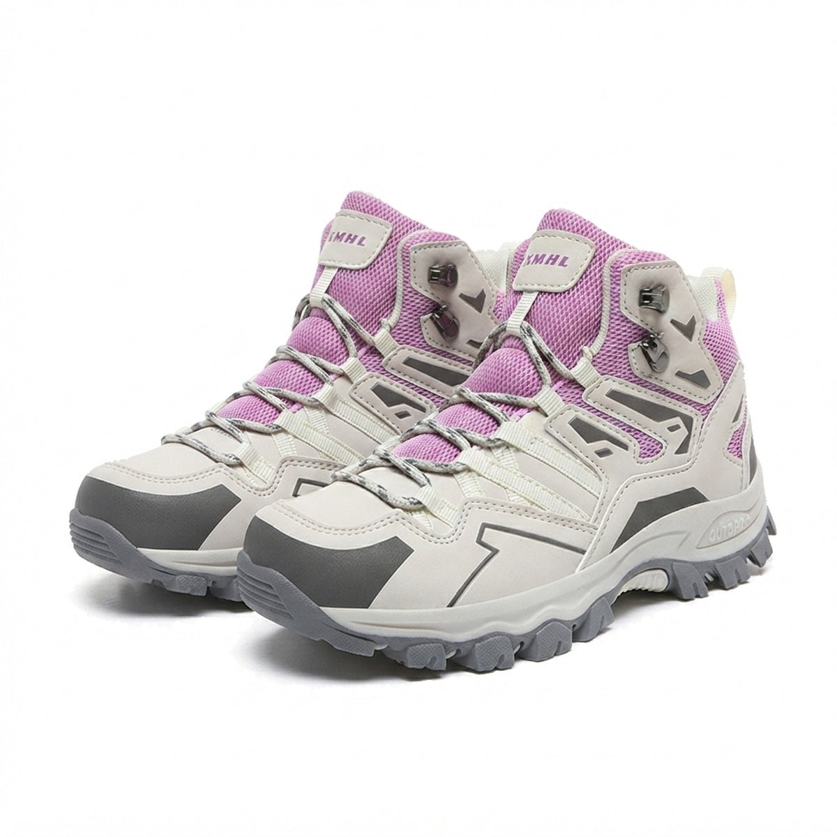 MID CUT LACE UP HIKING BOOTS