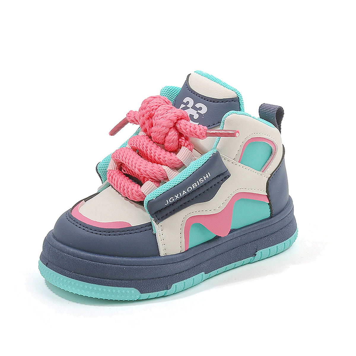 KIDS' ROPE LACE HIGH TOP SNEAKERS