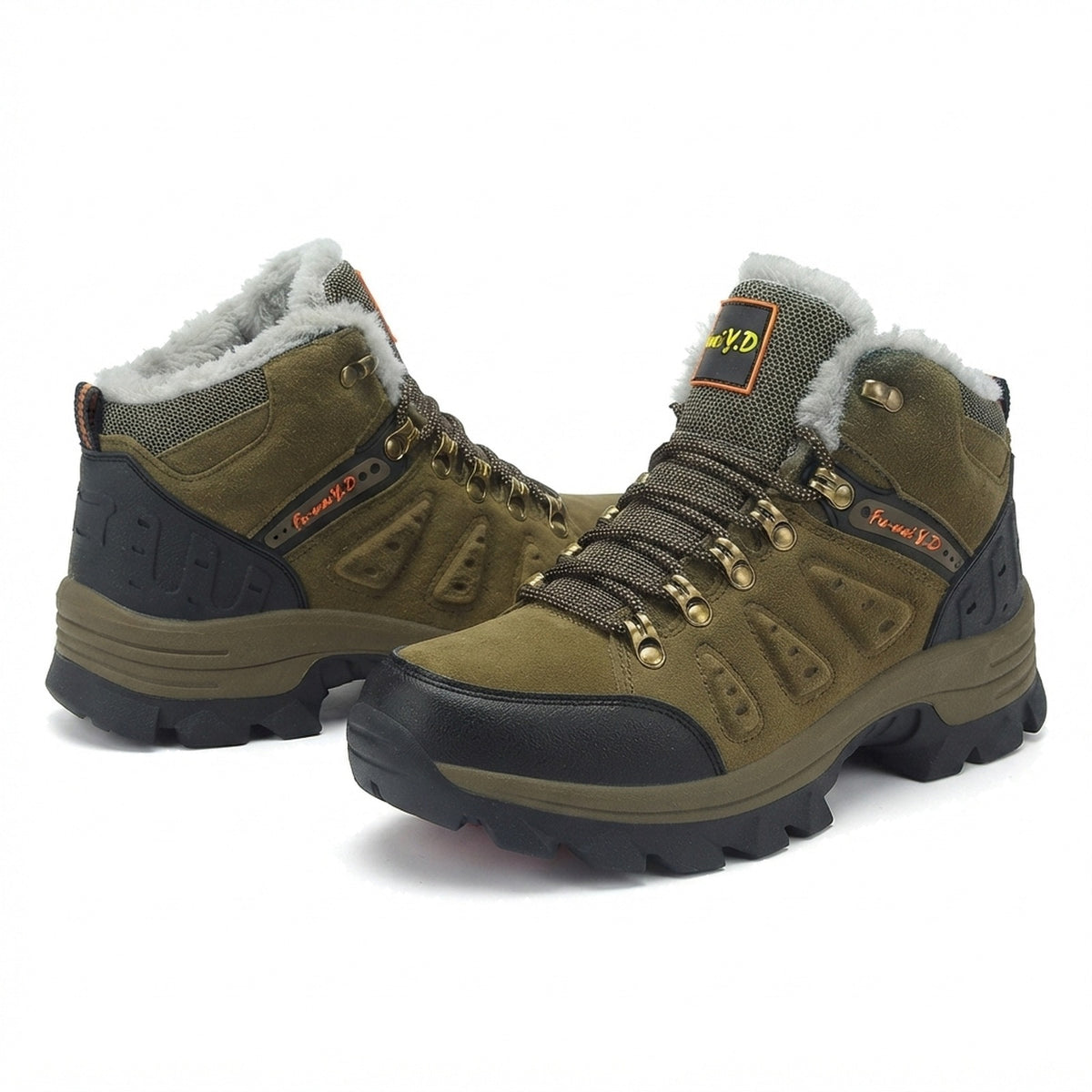 FLEECE LINED MID CUT HIKING BOOTS