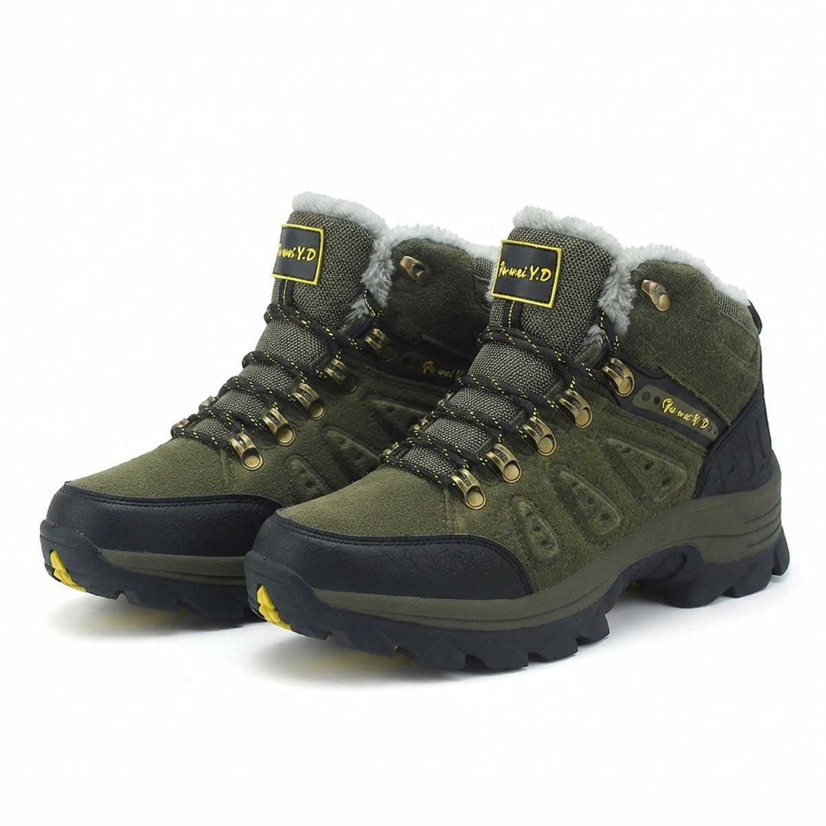 FLEECE LINED MID CUT HIKING BOOTS