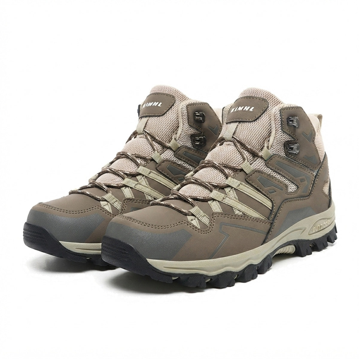 MID CUT LACE UP HIKING BOOTS