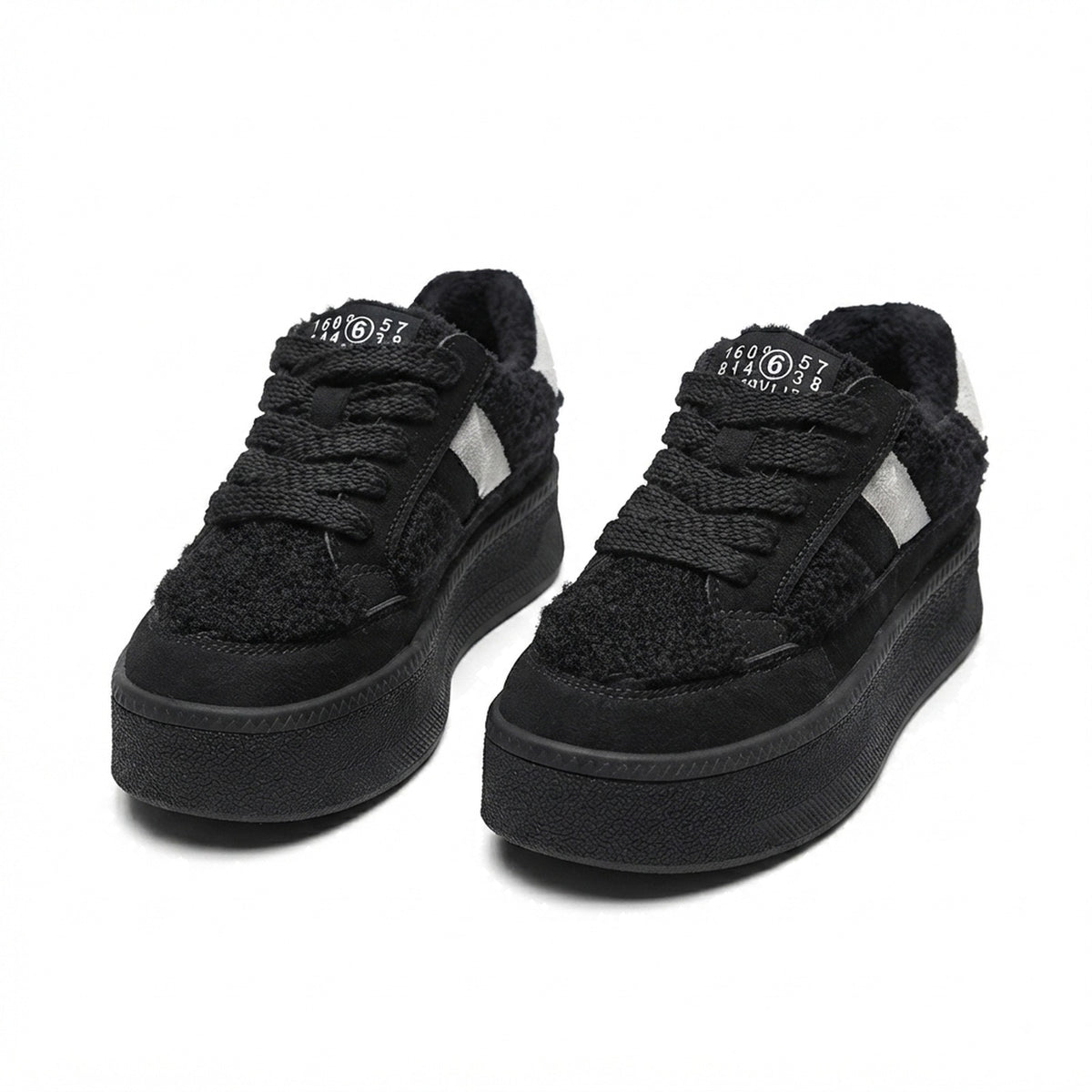 TEDDY FLEECE CHUNKY PLATFORM SNEAKERS