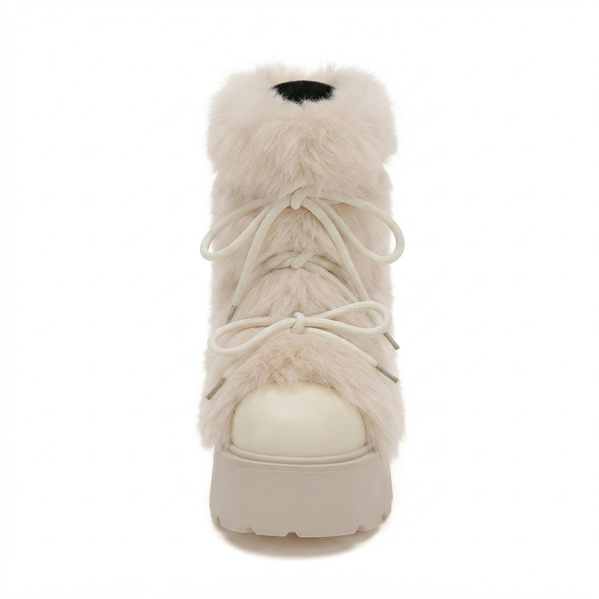 FAUX FUR PLATFORM SNOW BOOTS