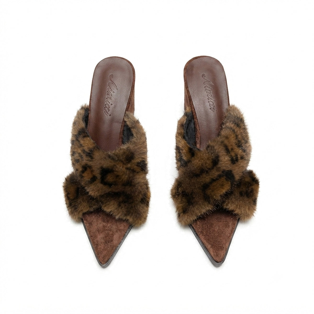 CROSSOVER FAUX FUR MULES