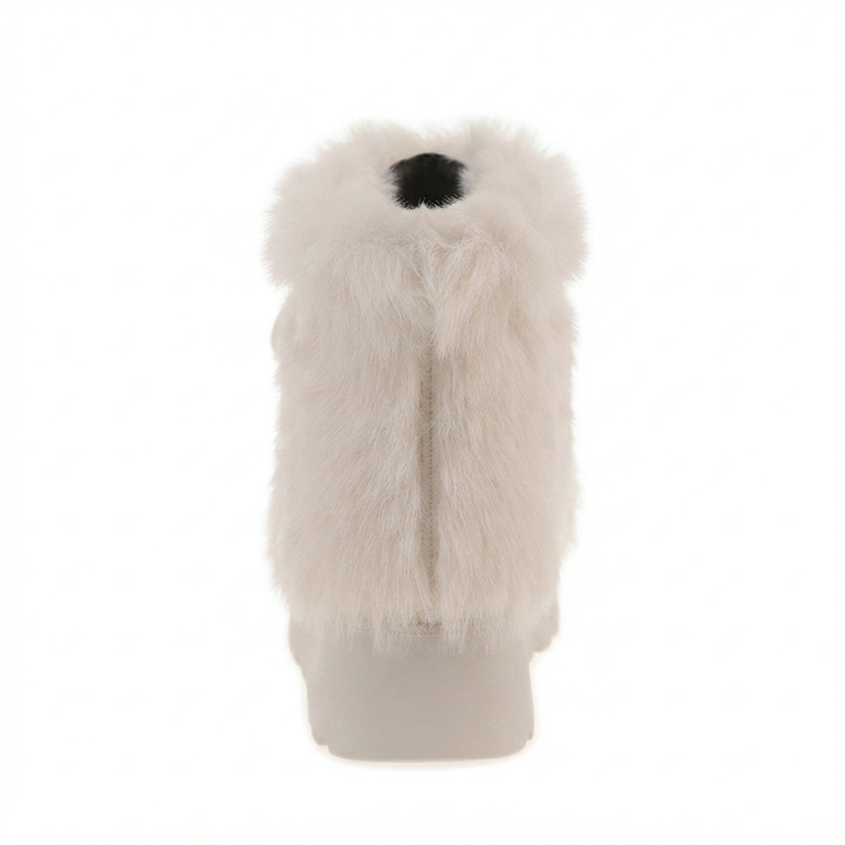 FAUX FUR PLATFORM SNOW BOOTS