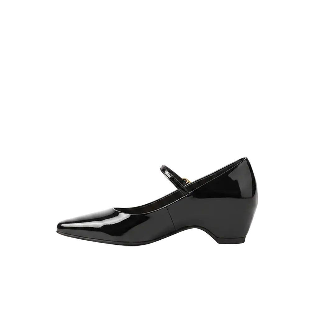 PATENT VEGAN LEATHER MARY JANE HEELS