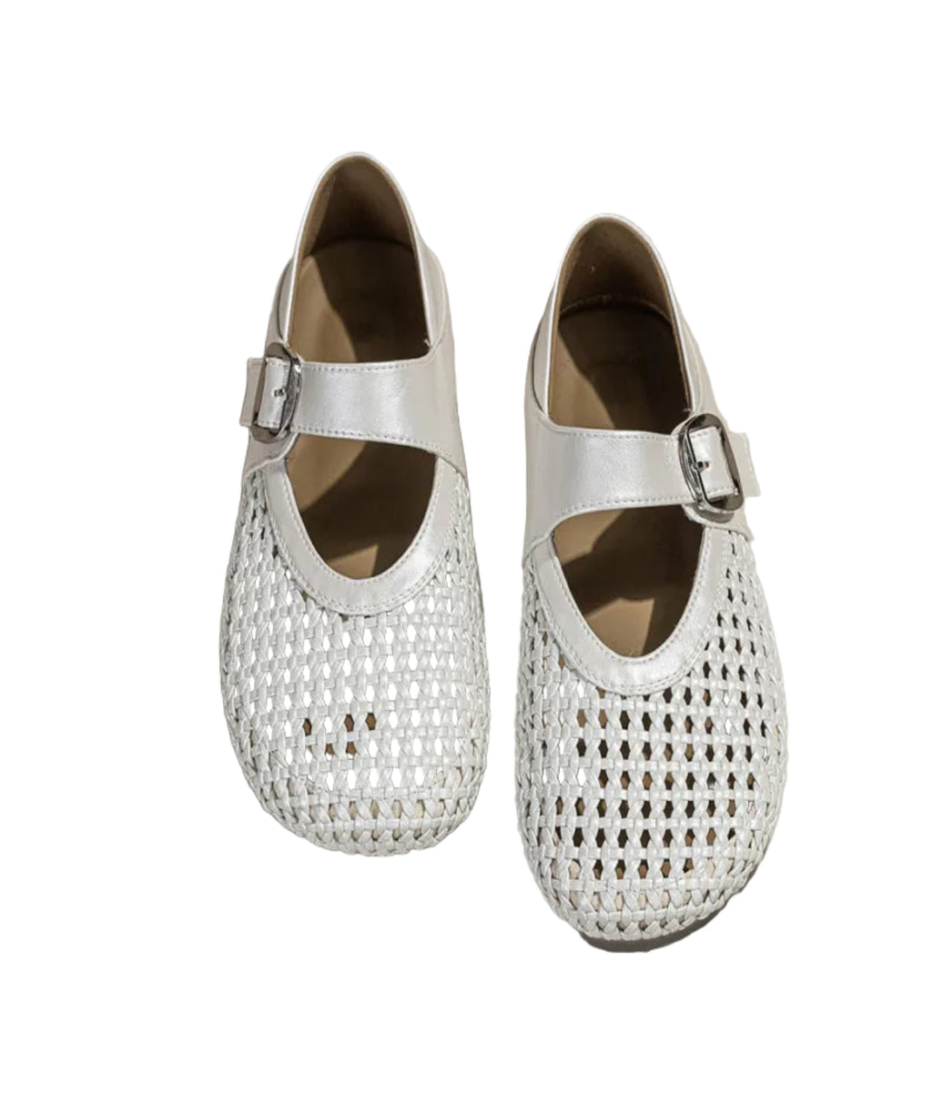 RETRO WOVEN MARY JANES
