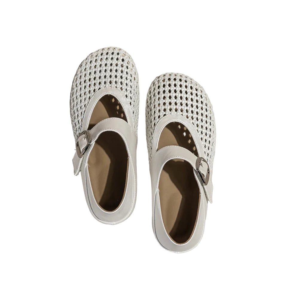 RETRO WOVEN MARY JANES