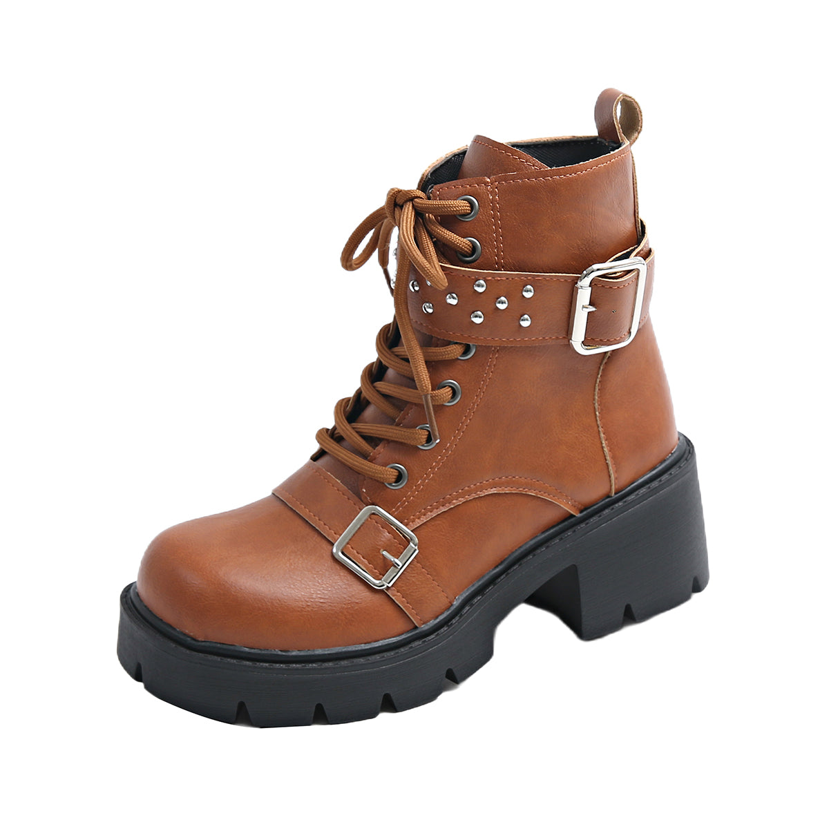 PUNK PLATFORM COMBAT BOOTS