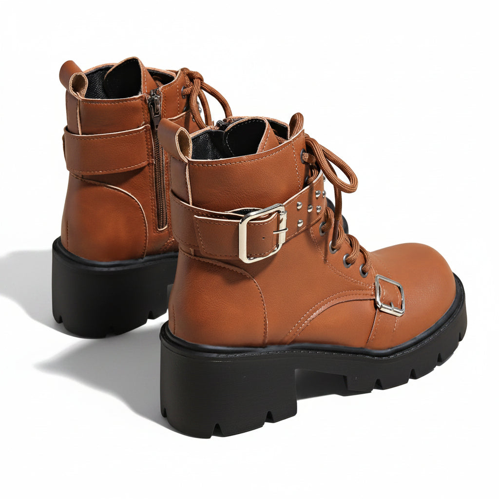 PUNK PLATFORM COMBAT BOOTS