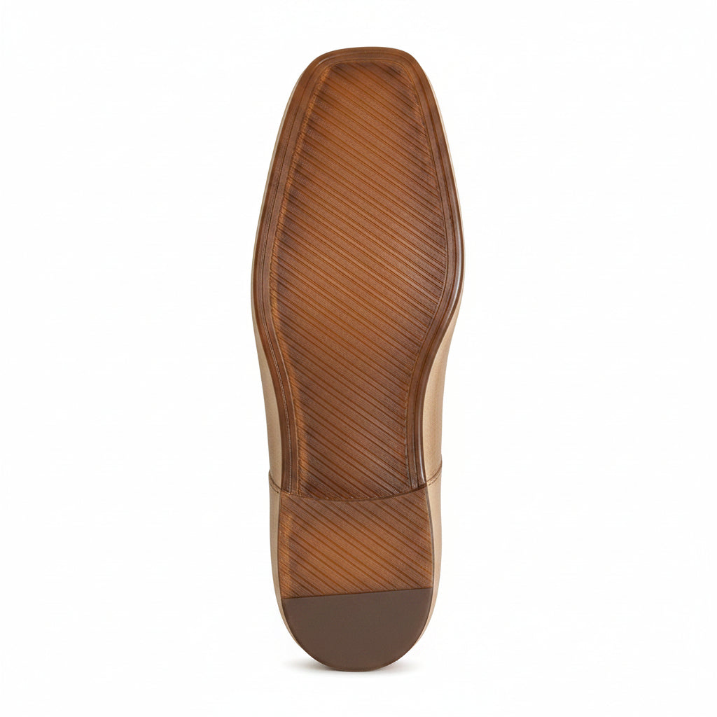 V-CUT VEGAN LEATHER BALLET FLATS