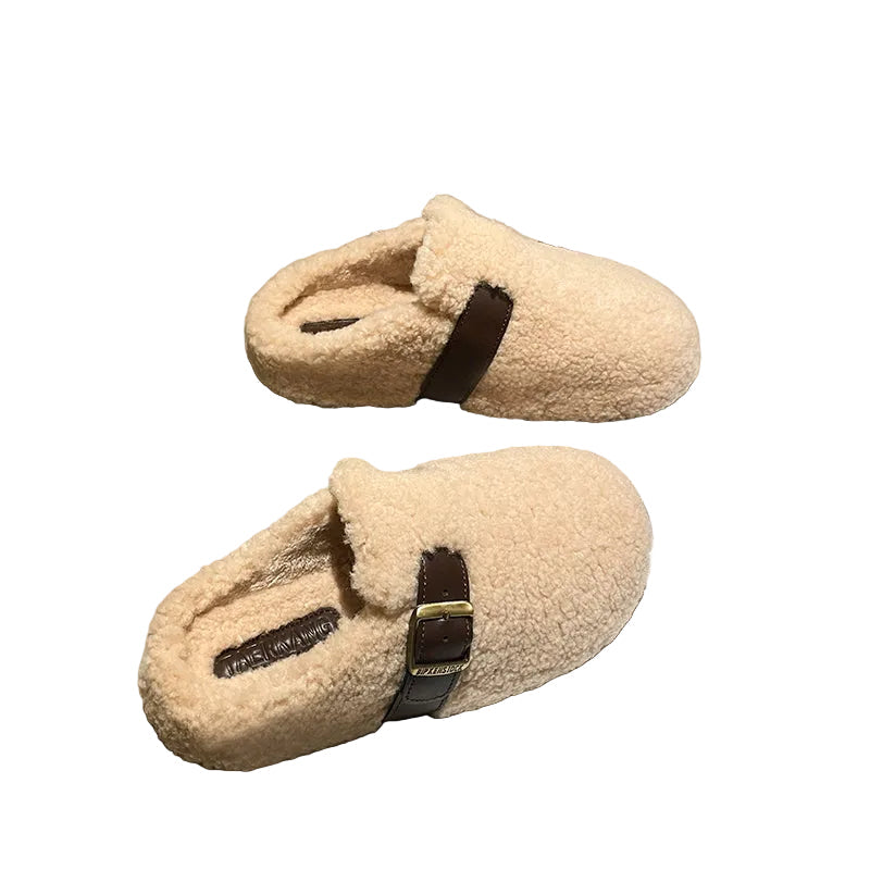 Women's Sherpa Buckle Clog Mules