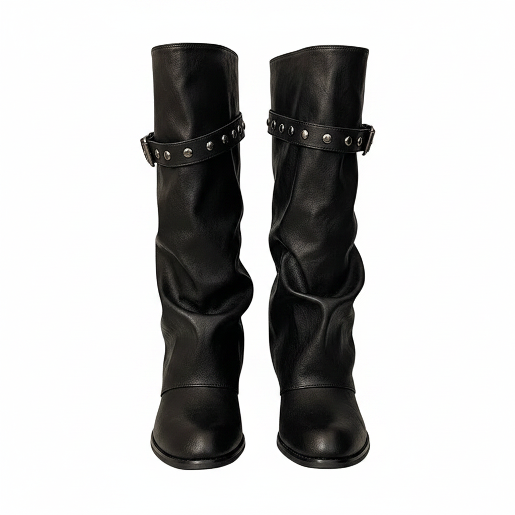 SLOUCHY KNEE-HIGH BOOTS