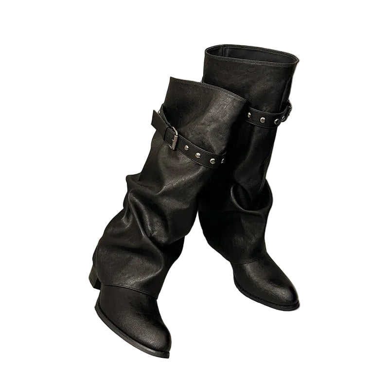 SLOUCHY KNEE-HIGH BOOTS