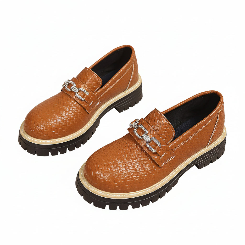 WOVEN TEXTURE LOAFERS