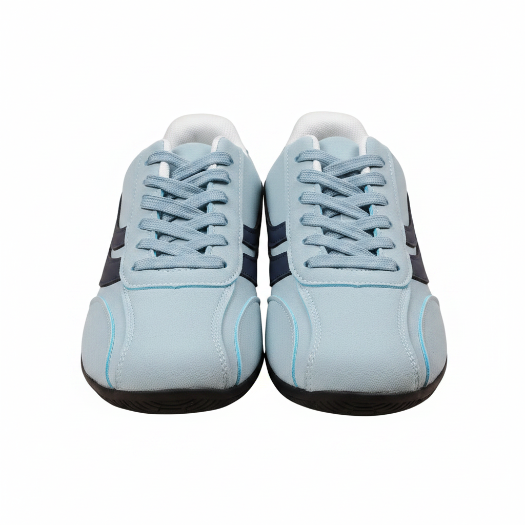 Women's Pale Blue Retro Runner Sneakers
