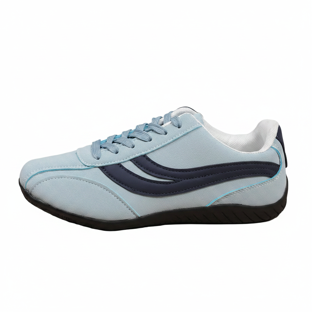 Women's Pale Blue Retro Runner Sneakers