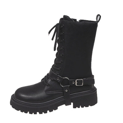Women's Mid-Calf Combat Boots