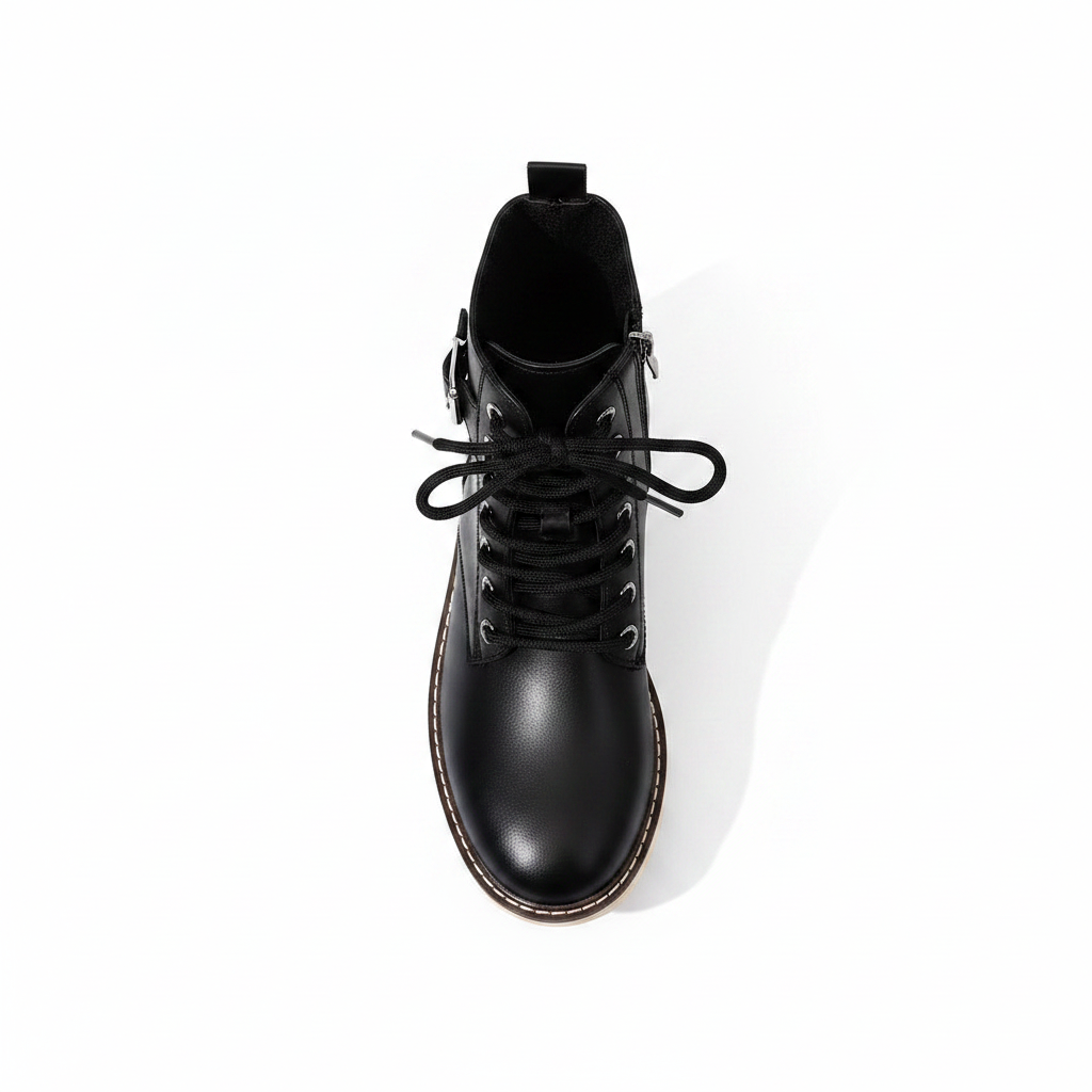 BUCKLE COMBAT BOOTS