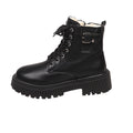 FAUX FUR WINTER COMBAT BOOTS
