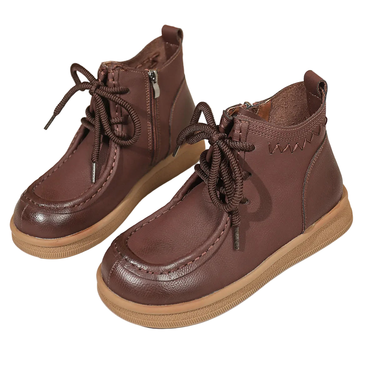 MOC-TOE ANKLE BOOTS