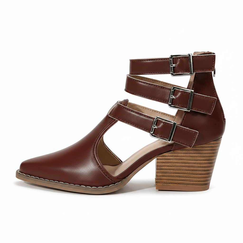 POINTED TOE BLOCK HEELS