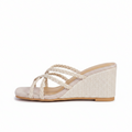 BRAIDED STRAP WEDGE HEELS
